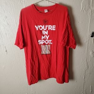 The big bang theory tbbt  Sheldon Cooper you're in my spot t-shirt red 2xl